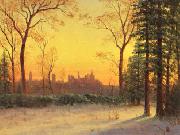 Albert Bierstadt View of the Parliament Buildings from the Grounds of Rideau Halls Sweden oil painting artist